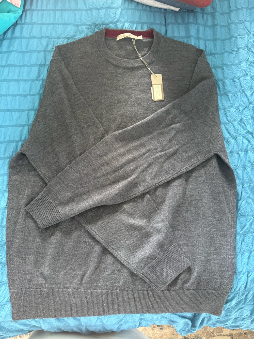 Raffi Charcoal Gray Crewneck Sweater